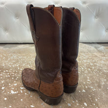 Load image into Gallery viewer, Western Ostrich Quill Cowboy Boots