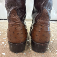 Load image into Gallery viewer, Western Ostrich Quill Cowboy Boots