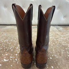 Load image into Gallery viewer, Western Ostrich Quill Cowboy Boots