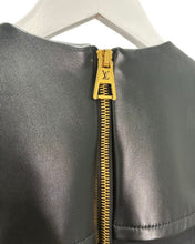Load image into Gallery viewer, Leather Accent Snap Button Dress