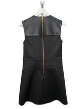 Load image into Gallery viewer, Leather Accent Snap Button Dress