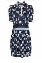 Load image into Gallery viewer, Gucci GG Jacquard Polo Dress
