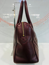 Load image into Gallery viewer, Lambskin V Stitch Chevron Boston Bag
