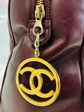 Load image into Gallery viewer, Lambskin V Stitch Chevron Boston Bag