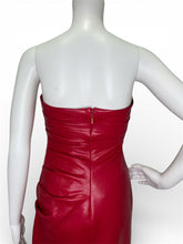Load image into Gallery viewer, NWT Adria Strapless Vegan Leather Dress