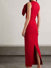 Load image into Gallery viewer, NWT Lady Knotted Stretch-Jersey Maxi Dress