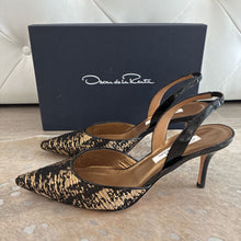 Load image into Gallery viewer, NIB Laura Silk Jacquard Sling Shoes