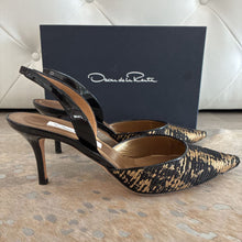 Load image into Gallery viewer, NIB Laura Silk Jacquard Sling Shoes