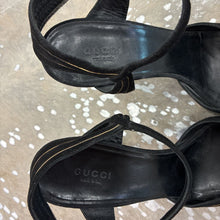 Load image into Gallery viewer, Suede Knot Peep Toe Platform Heels