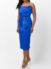Load image into Gallery viewer, NWT Harlow Bow Taffeta Strapless Dress