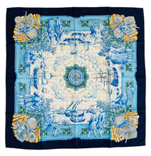 Load image into Gallery viewer, Carre 90 Azulejos Silk Scarf