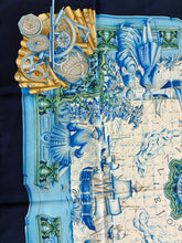 Load image into Gallery viewer, Carre 90 Azulejos Silk Scarf