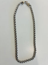 Load image into Gallery viewer, Sterling Silver 14k Yellow Gold Wheat Chain Necklace