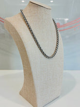 Load image into Gallery viewer, Sterling Silver 14k Yellow Gold Wheat Chain Necklace