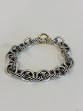 Load image into Gallery viewer, Oval Link Chain Bracelet in Sterling/Gold