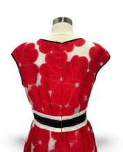 Load image into Gallery viewer, NWT Floral Jacquard Cap Sleeve Dress