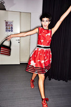 Load image into Gallery viewer, NWT Floral Jacquard Cap Sleeve Dress