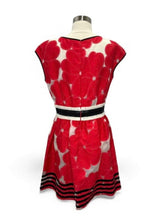 Load image into Gallery viewer, NWT Floral Jacquard Cap Sleeve Dress