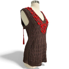 Load image into Gallery viewer, Beaded Crochet Sweater Tank Top