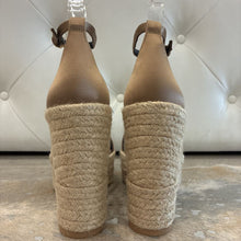 Load image into Gallery viewer, NWOT Medusa Silk Ankle-Strap Wedge Espadrilles
