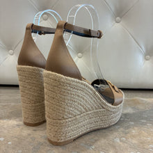 Load image into Gallery viewer, NWOT Medusa Silk Ankle-Strap Wedge Espadrilles