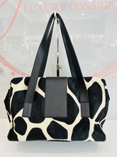 Load image into Gallery viewer, Pony Hair Cow Print Shoulder Bag