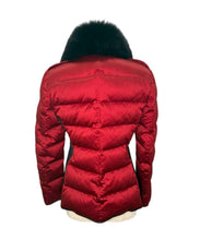 Load image into Gallery viewer, Puffer Jacket Blue Fox Detachable Collar