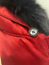 Load image into Gallery viewer, Puffer Jacket Blue Fox Detachable Collar