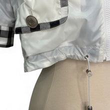 Load image into Gallery viewer, Nylon Cropped Short Sleeved Hooded Jacket