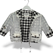 Load image into Gallery viewer, Nylon Cropped Short Sleeved Hooded Jacket