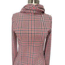 Load image into Gallery viewer, Belle Houndstooth Hooded Jersey Top