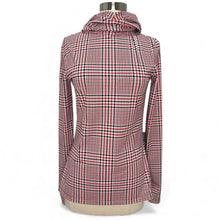Load image into Gallery viewer, Belle Houndstooth Hooded Jersey Top
