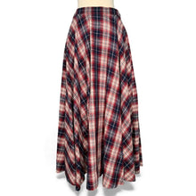 Load image into Gallery viewer, Cotton Tartan Maxi Skirt