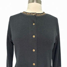 Load image into Gallery viewer, Wool Knit Logo Trim Cardigan