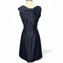 Load image into Gallery viewer, Wool Blend Ruched Collar Midi Dress
