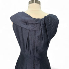 Load image into Gallery viewer, Wool Blend Ruched Collar Midi Dress