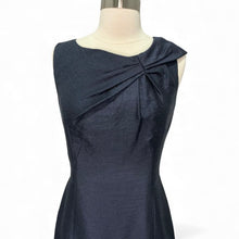 Load image into Gallery viewer, Wool Blend Ruched Collar Midi Dress