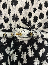 Load image into Gallery viewer, Pre Fall 2012 Runway Raw Silk Weave Knit Geometric OpArt Dress