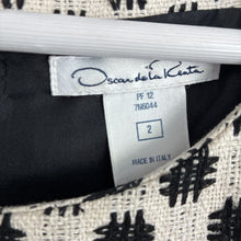 Load image into Gallery viewer, Pre Fall 2012 Runway Raw Silk Weave Knit Geometric OpArt Dress