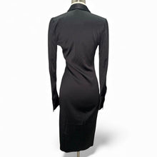 Load image into Gallery viewer, NWT Fall Satin/Silk Longline Shirt Dress