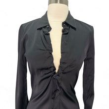 Load image into Gallery viewer, NWT Fall Satin/Silk Longline Shirt Dress