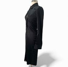 Load image into Gallery viewer, NWT Fall Satin/Silk Longline Shirt Dress