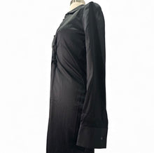Load image into Gallery viewer, NWT Fall Satin/Silk Longline Shirt Dress