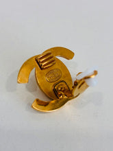 Load image into Gallery viewer, Vintage 96A Gold Turnlock Clip On Earrings