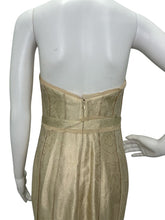 Load image into Gallery viewer, Strapless Jacquard Silk Blend Evening Gown