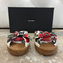 Load image into Gallery viewer, NIB Floral Knot Flat Slide Espadrilles