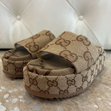 Load image into Gallery viewer, Angelina Logo Jacquard Platform Sandals