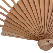 Load image into Gallery viewer, Sycamore Wood Cotton Monogram Tile Fan