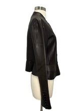 Load image into Gallery viewer, Lambskin Peplum Leather Jacket
