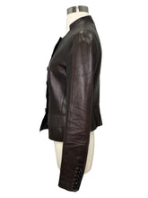 Load image into Gallery viewer, Lambskin Peplum Leather Jacket